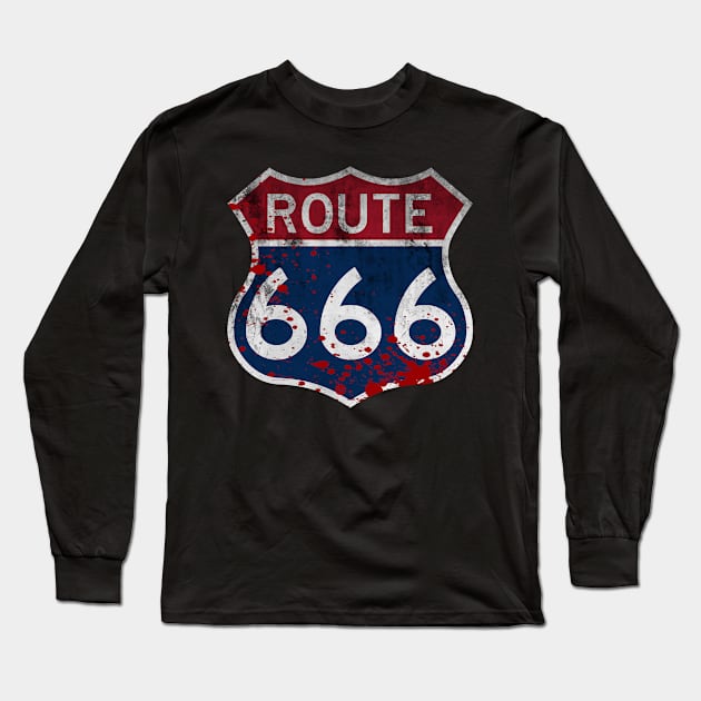 Route 666 Long Sleeve T-Shirt by Plastiqa